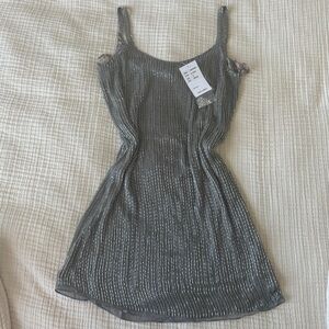 Beaded Silver Dress